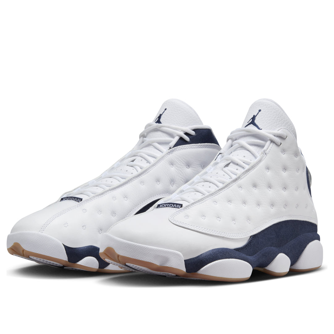 Air Jordan 13 Retro 'Midnight Navy' White Navy Red Basketball Sneakers 414571-140