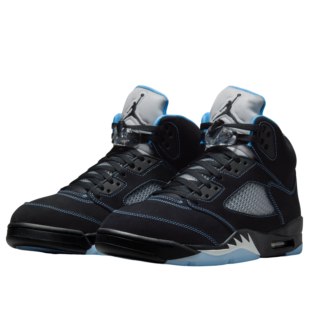 Air Jordan 5 Retro 'Black University Blue' Basketball Sneakers | DD0587-008