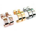 Amour Huggie Earrings - Stainless Steel