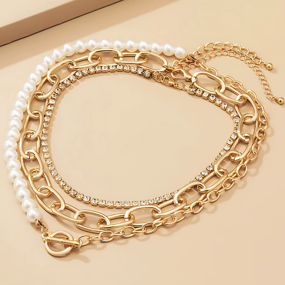 Cara Layered Statement Necklace Set
