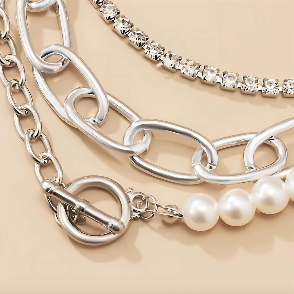 Cara Layered Statement Necklace Set