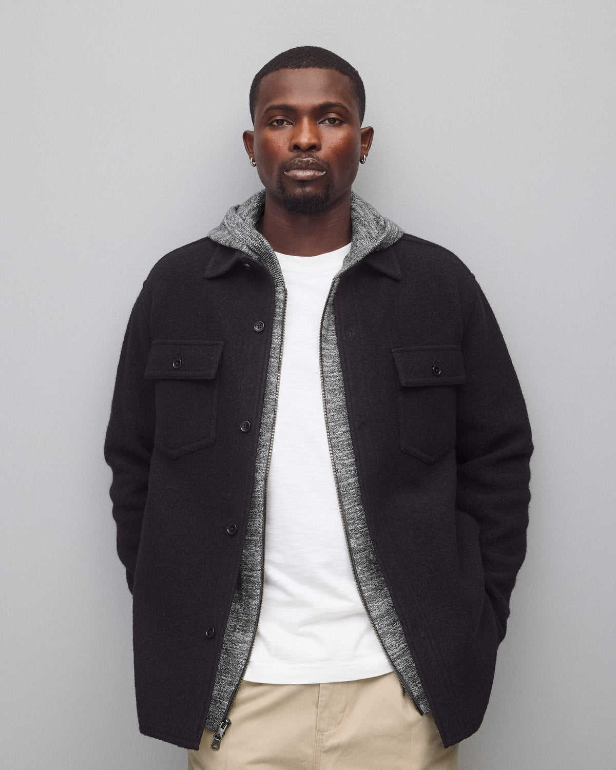 Boiled Wool Warden Overshirt