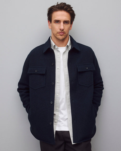 Boiled Wool Warden Overshirt