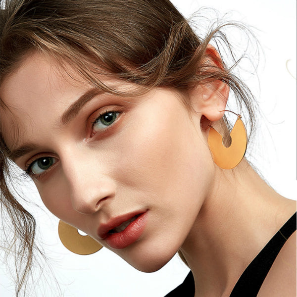 Disc Earrings - Stainless Steel